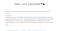Desktop Screenshot of feralcatssanctuary.com